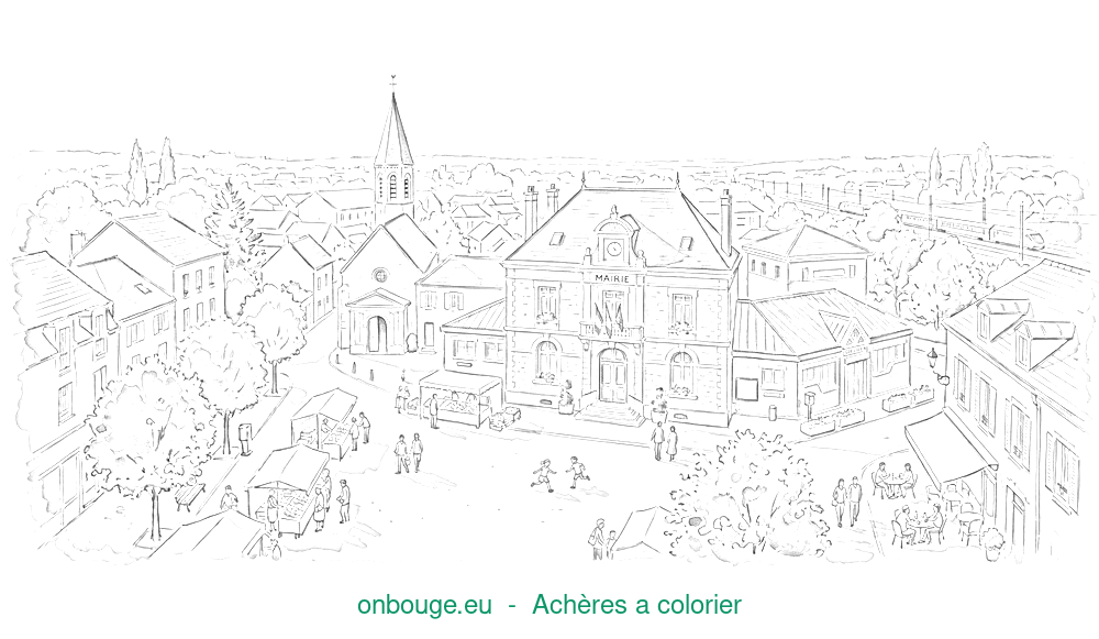Coloriage d’Achères