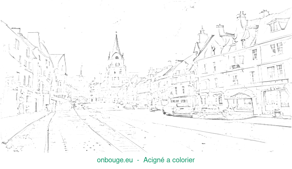 Coloriage d’Acigné