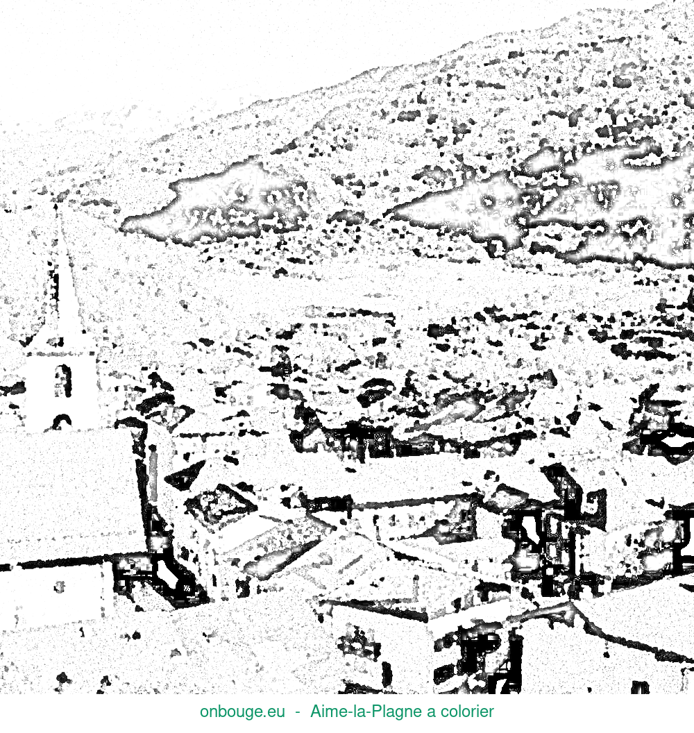 Coloriage d’Aime-la-Plagne