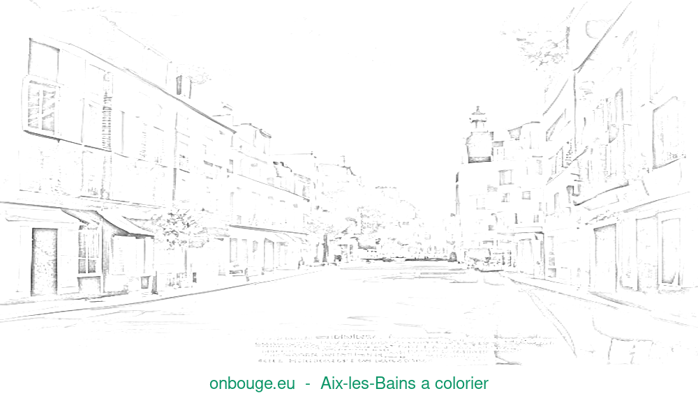 Coloriage d’Aix-les-Bains