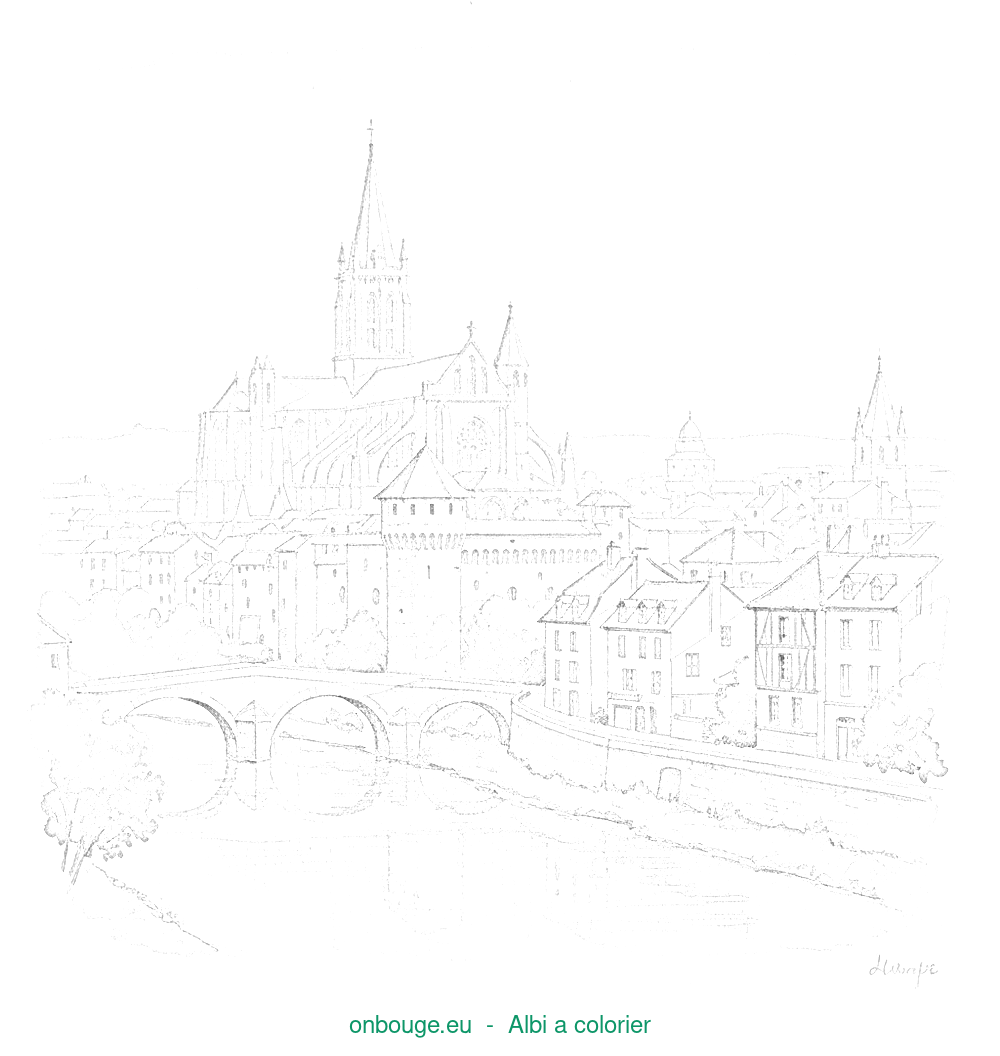 Coloriage d’Albi
