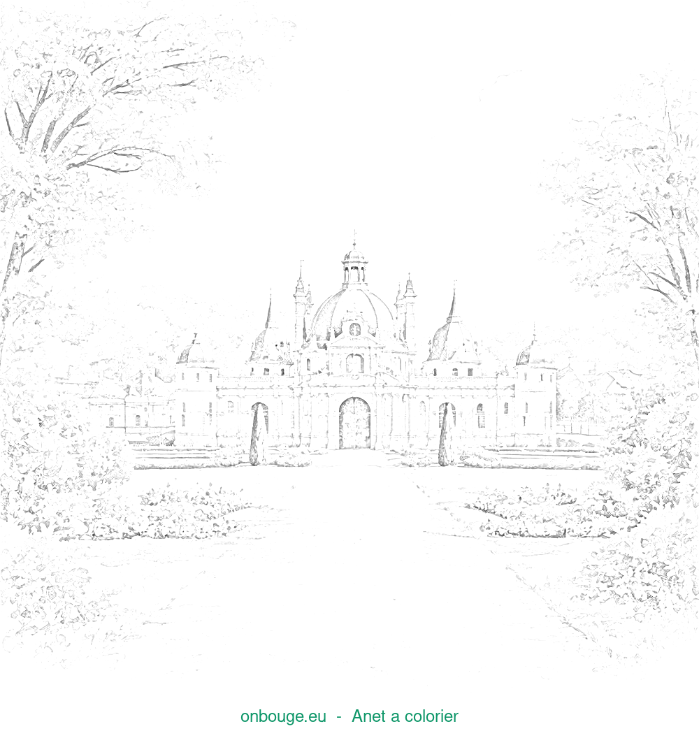 Coloriage d’Anet