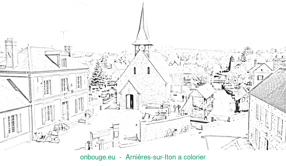 Coloriage d’Arnières-sur-Iton