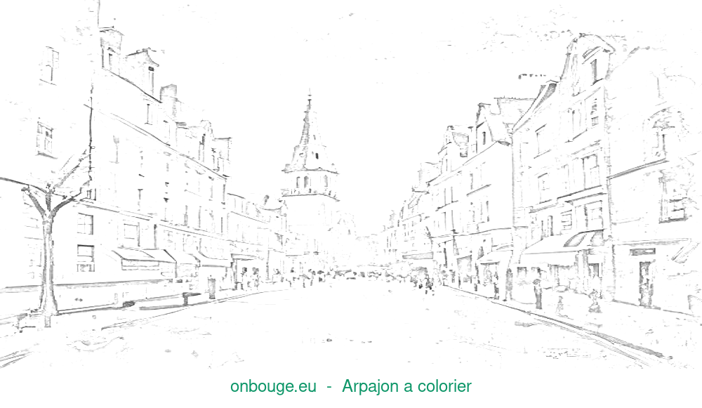 Coloriage d’Arpajon