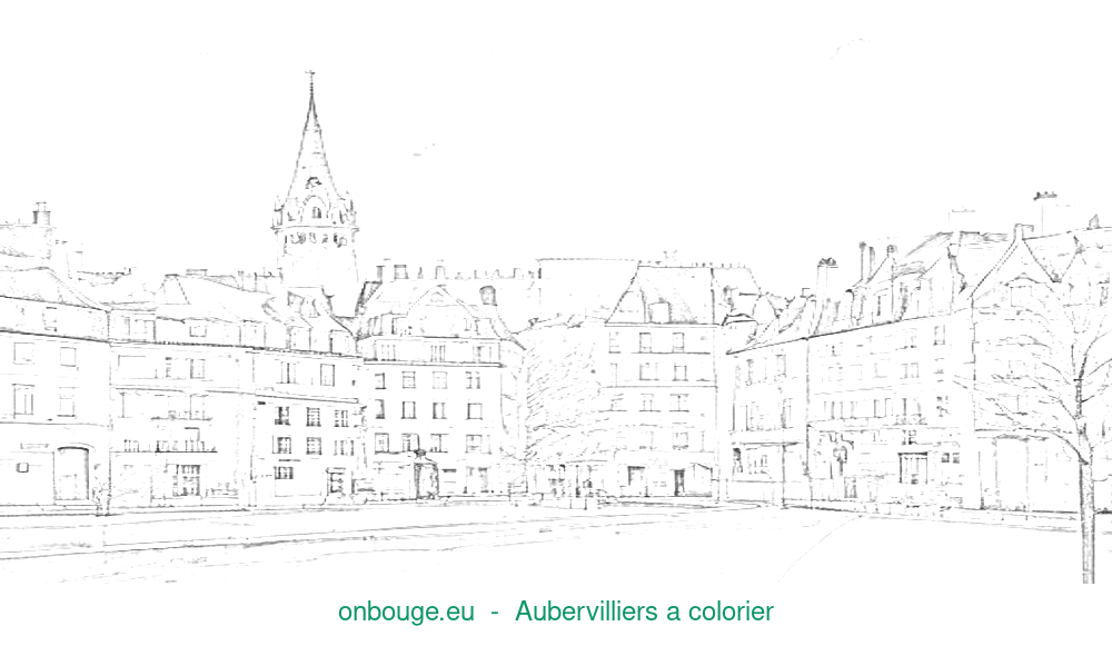 Coloriage d’Aubervilliers