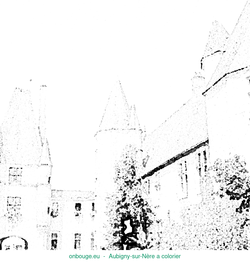 Coloriage d’Aubigny-sur-Nère