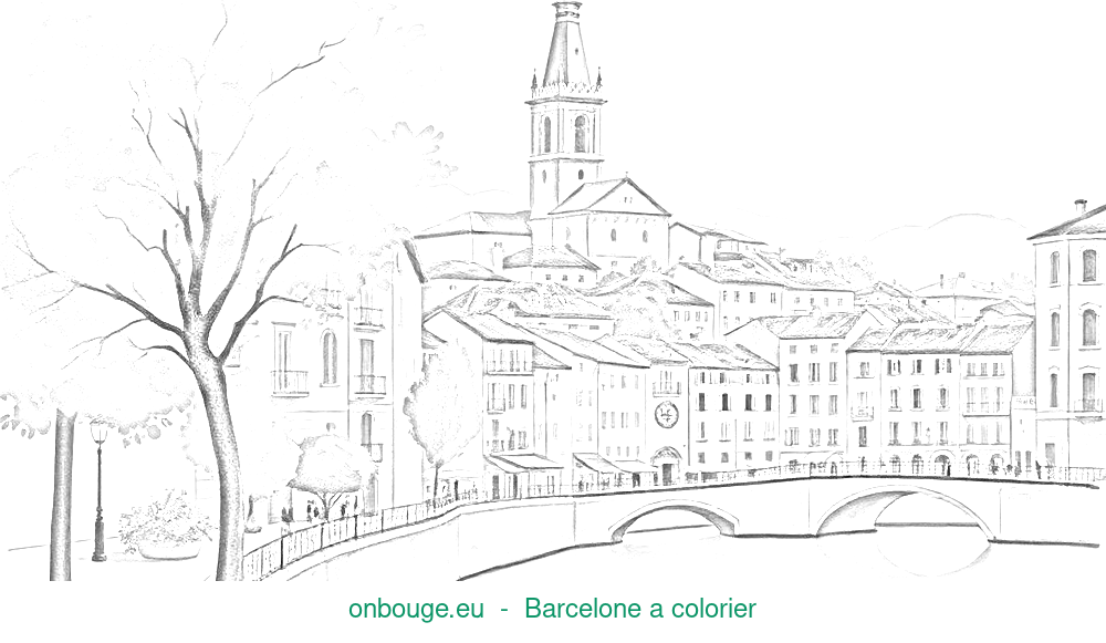 Coloriage de Barcelone