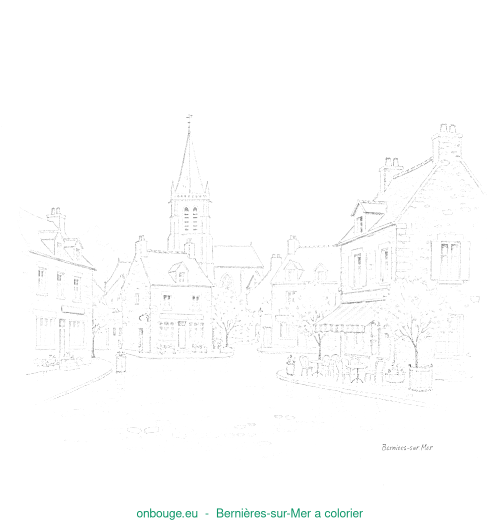 Coloriage de Bernières-sur-Mer