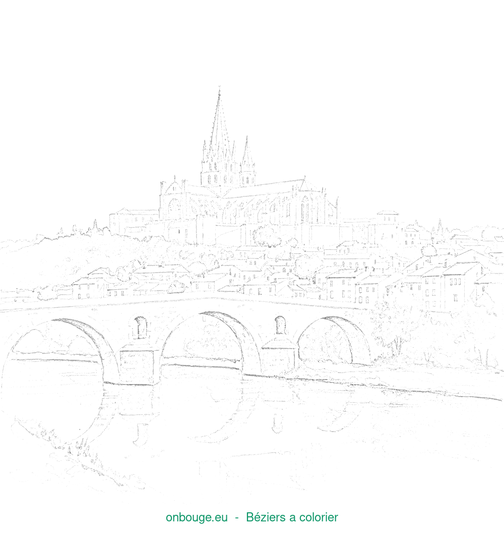 Coloriage de Béziers