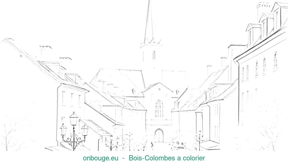 Coloriage de Bois-Colombes