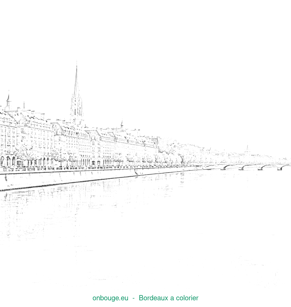 Coloriage de Bordeaux
