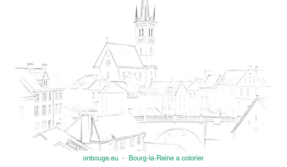 Coloriage de Bourg-la-Reine