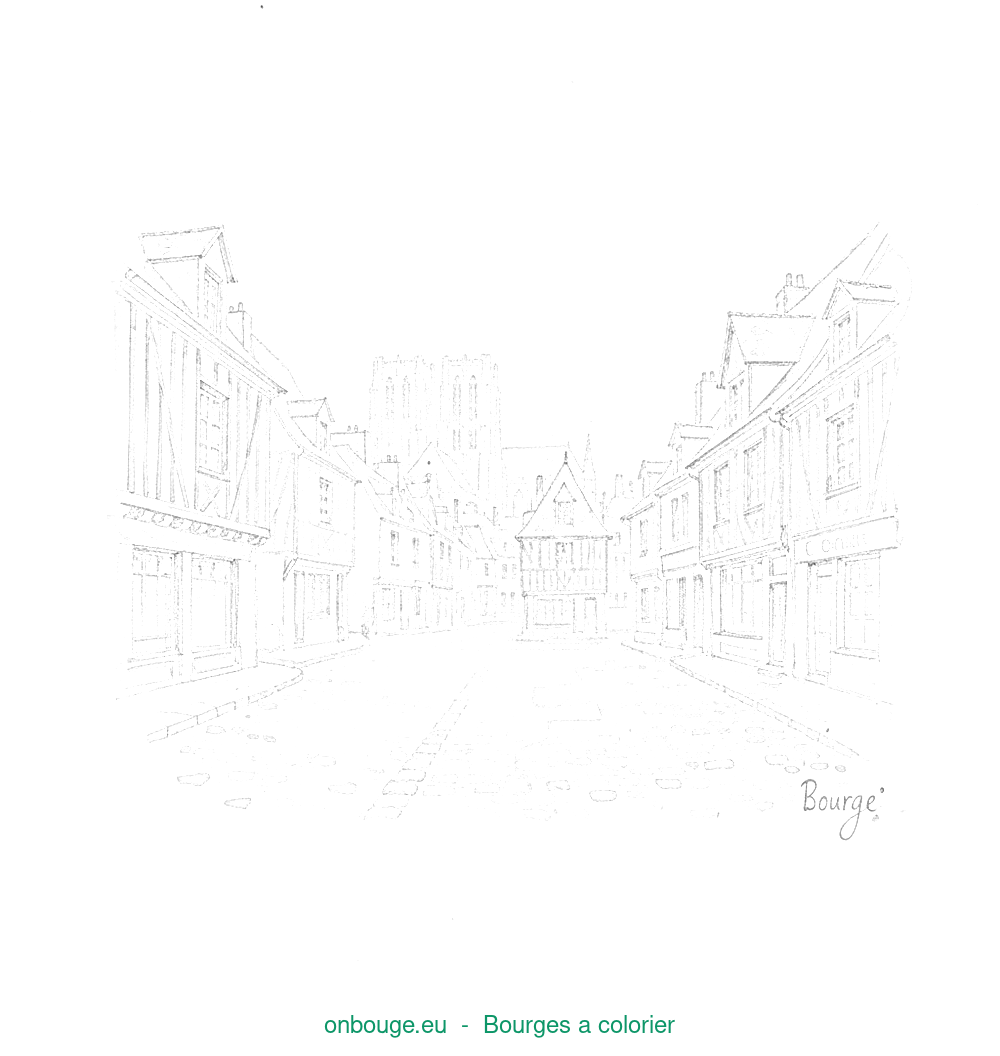 Coloriage de Bourges