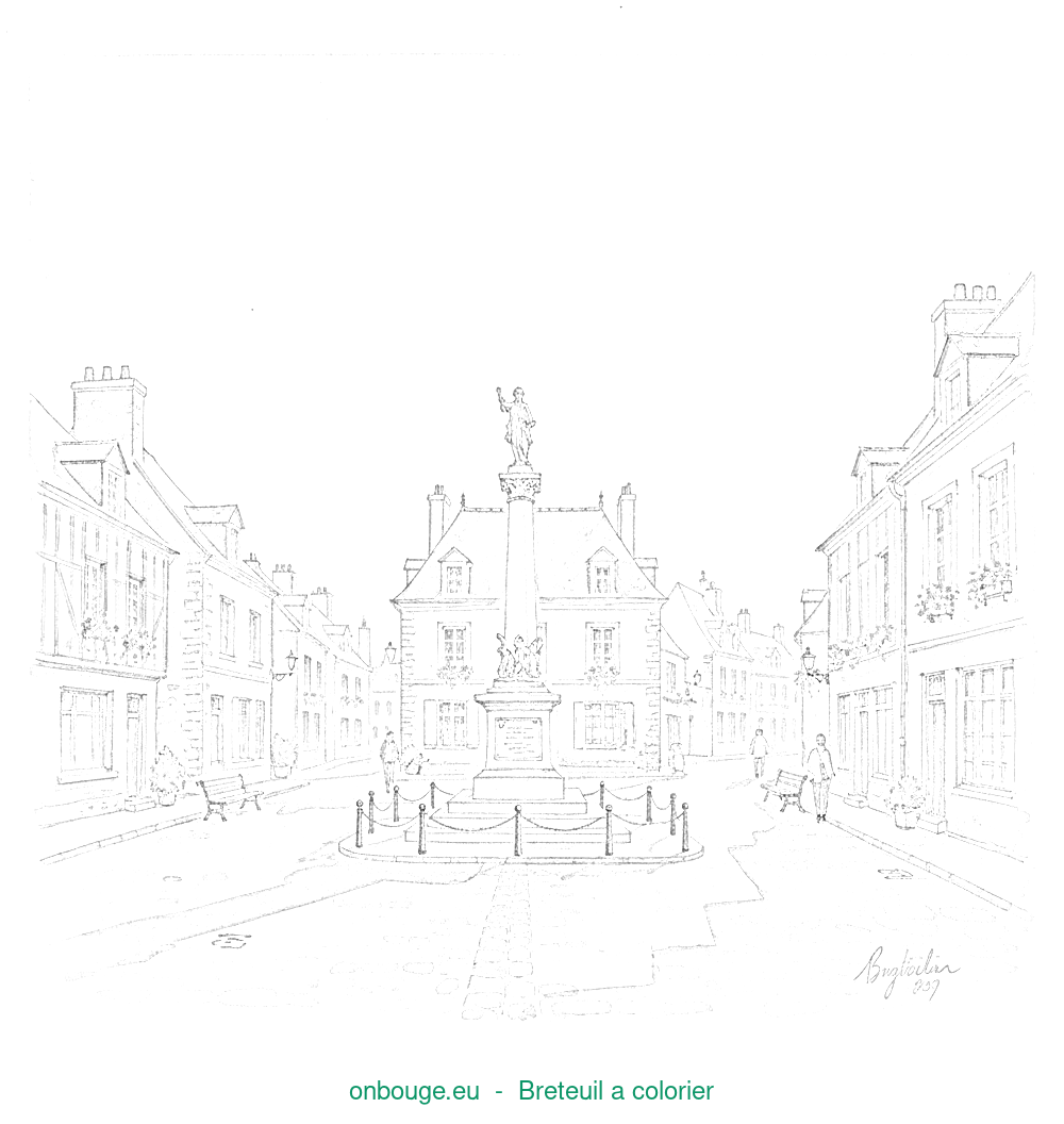 Coloriage de Breteuil