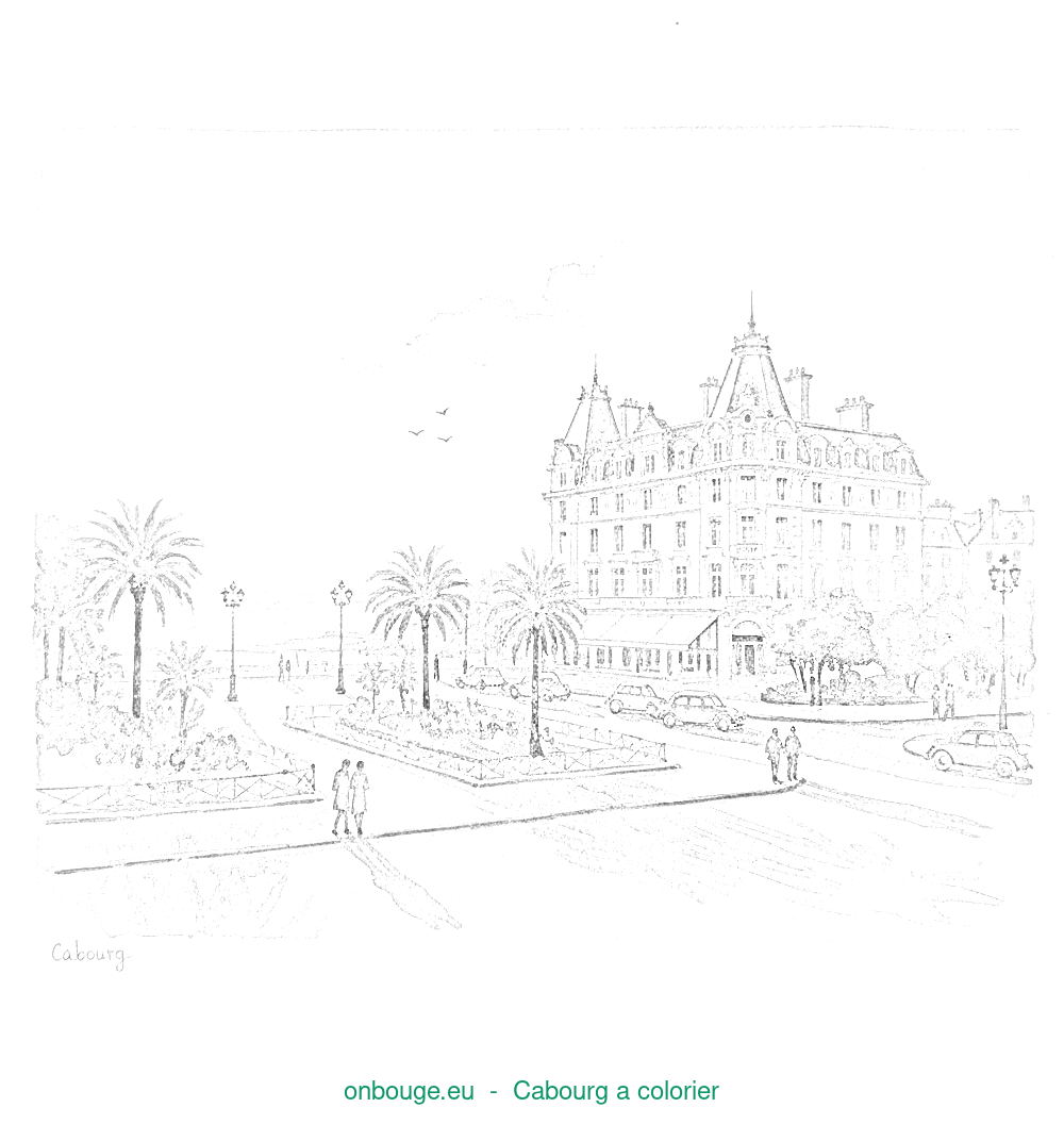 Coloriage de Cabourg
