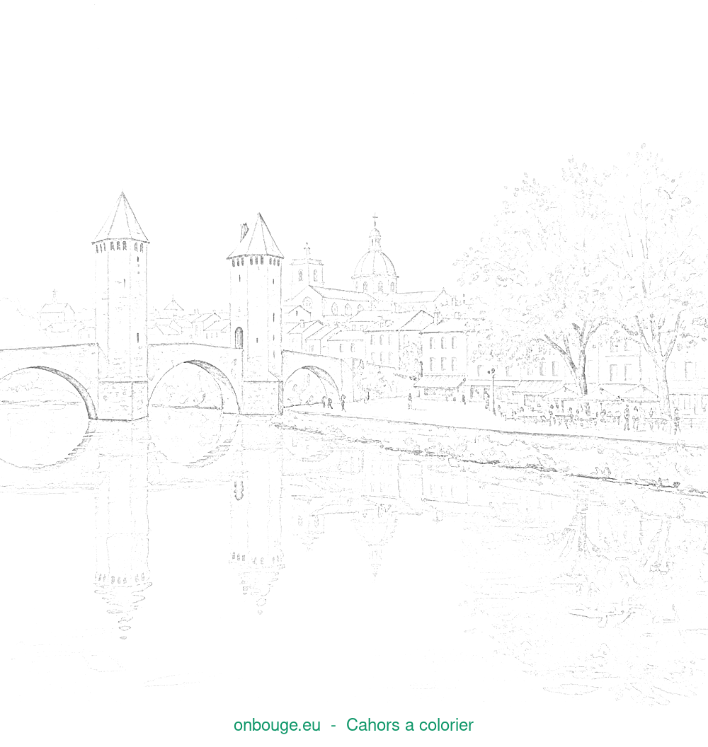 Coloriage de Cahors