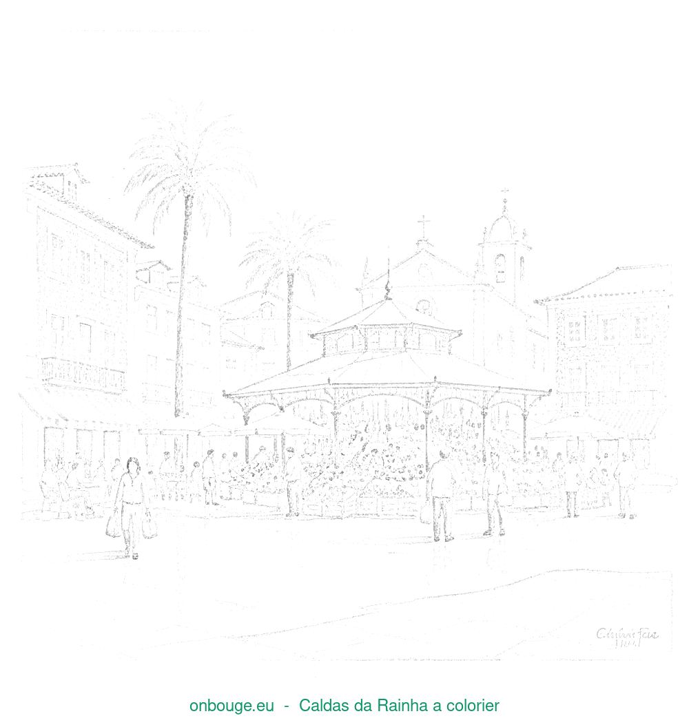 Desenho de Caldas da Rainha