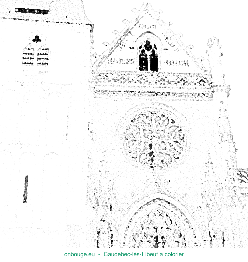 Coloriage de Caudebec-lès-Elbeuf