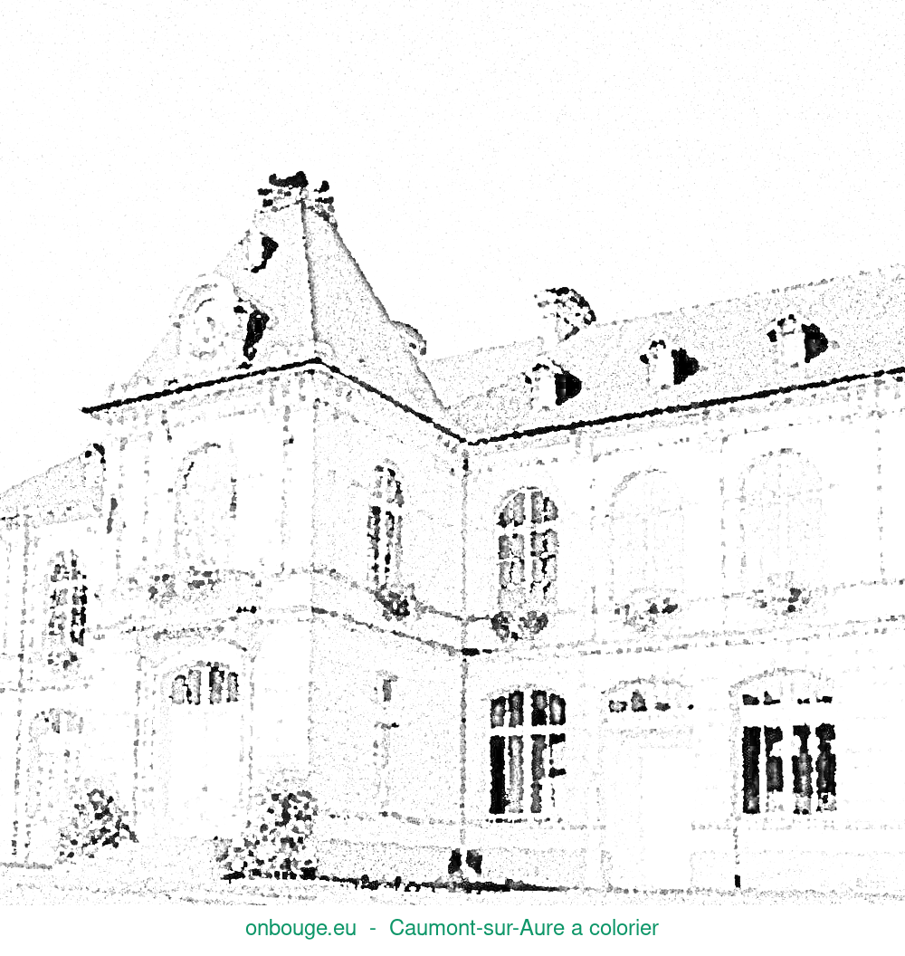 Coloriage de Caumont-sur-Aure