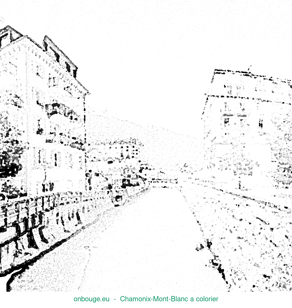 Coloriage de Chamonix-Mont-Blanc