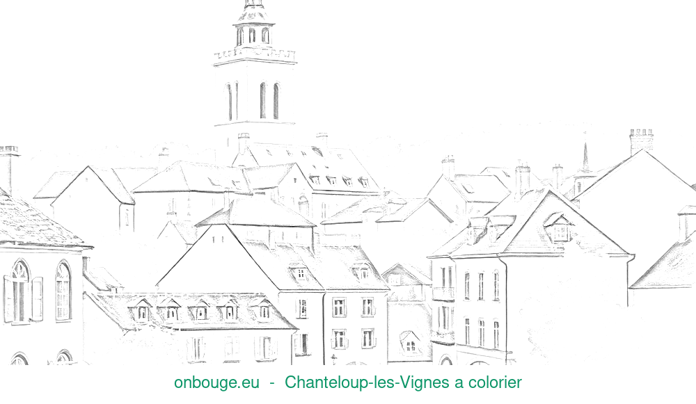 Coloriage de Chanteloup-les-Vignes