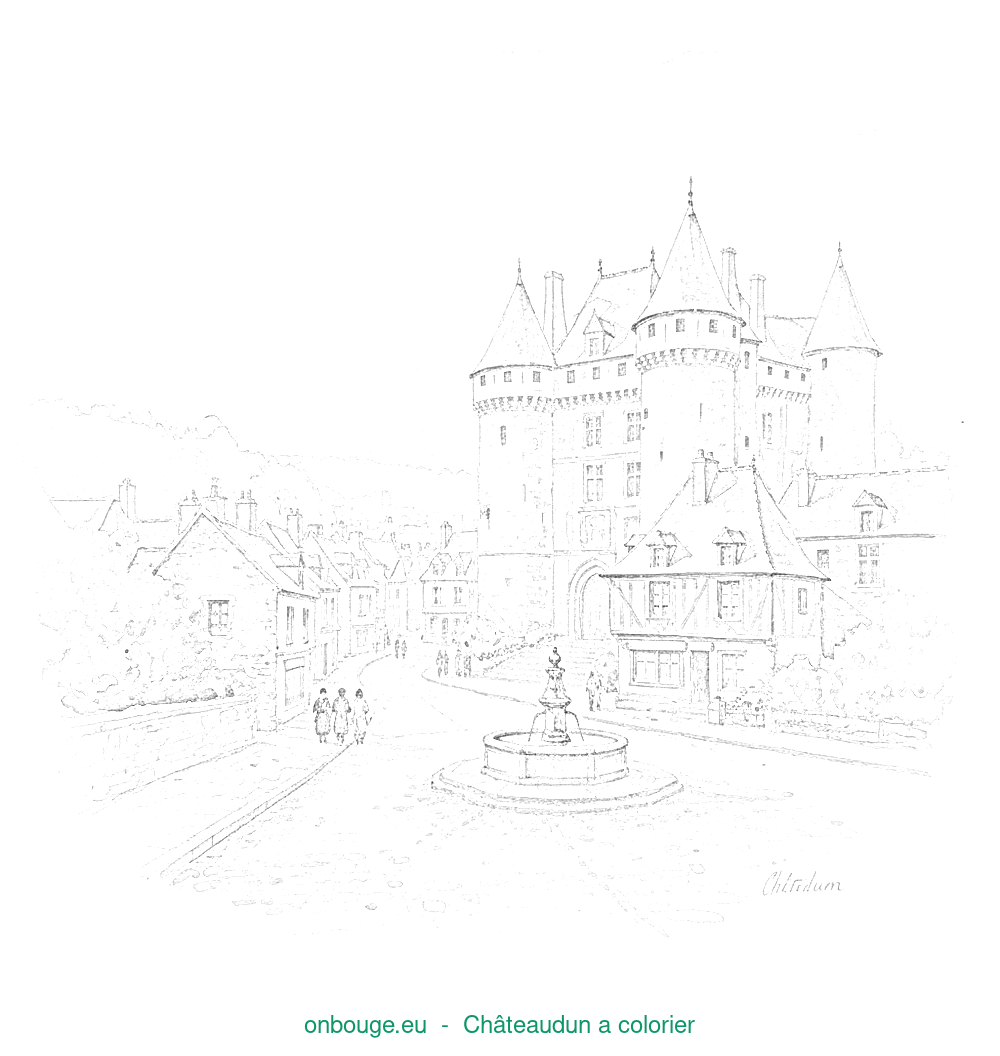 Coloriage de Châteaudun