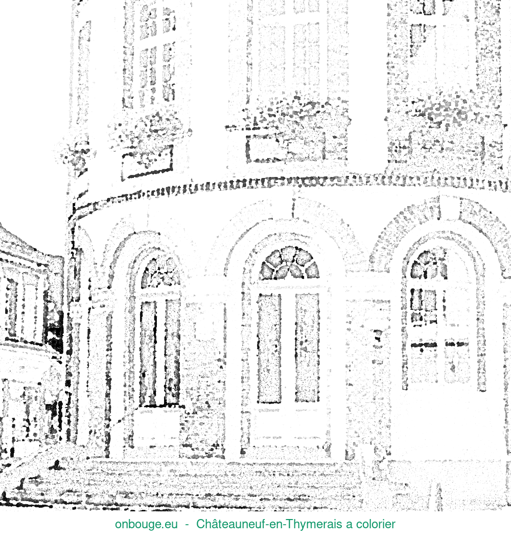 Coloriage de Châteauneuf-en-Thymerais