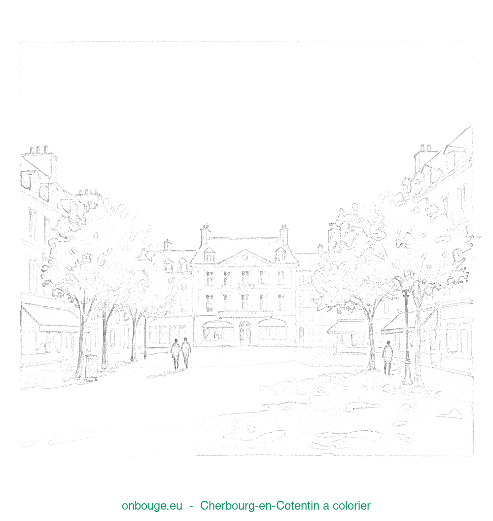 Coloriage de Cherbourg-en-Cotentin