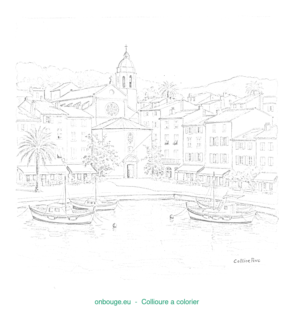 Coloriage de Collioure