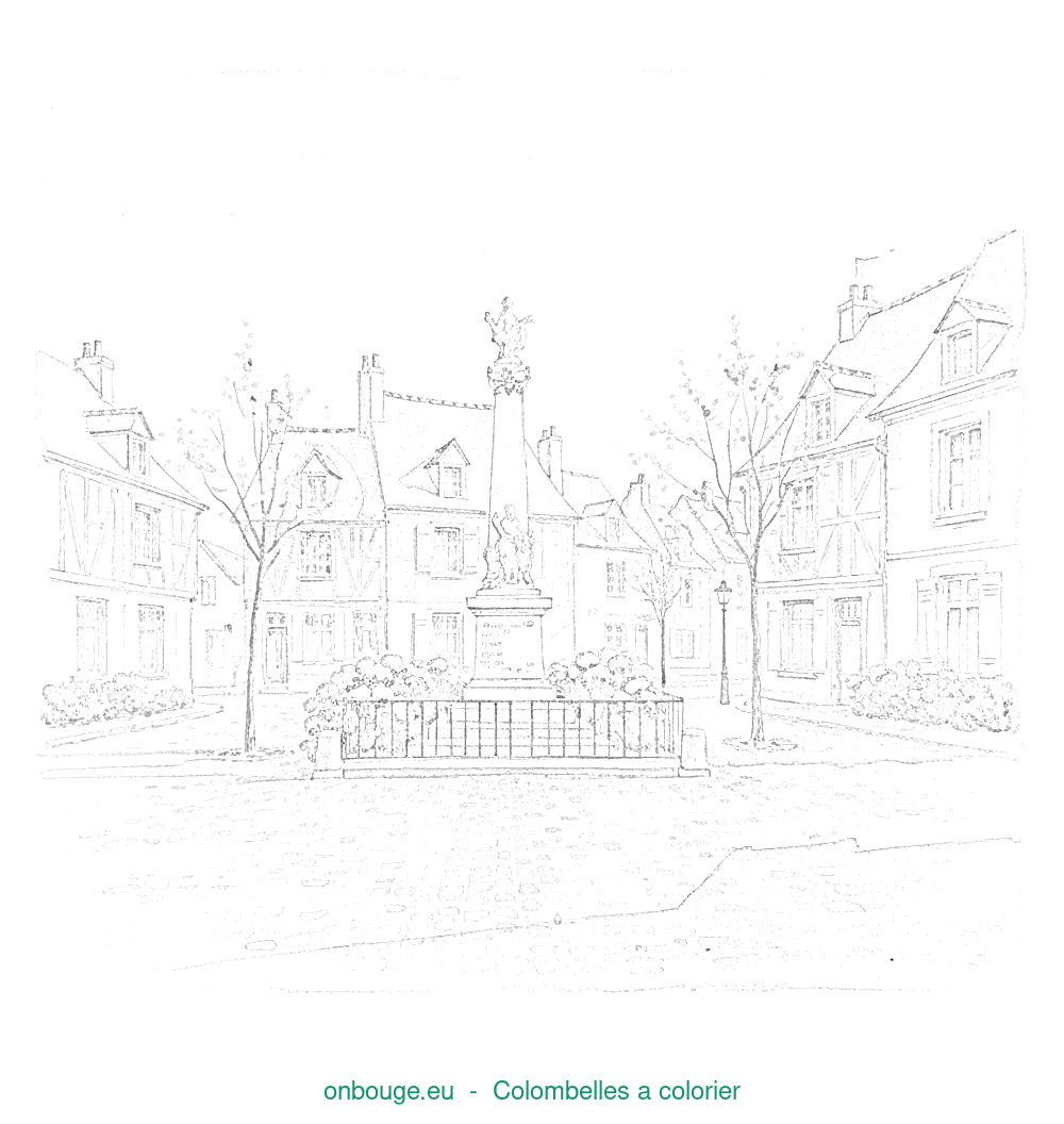 Coloriage de Colombelles