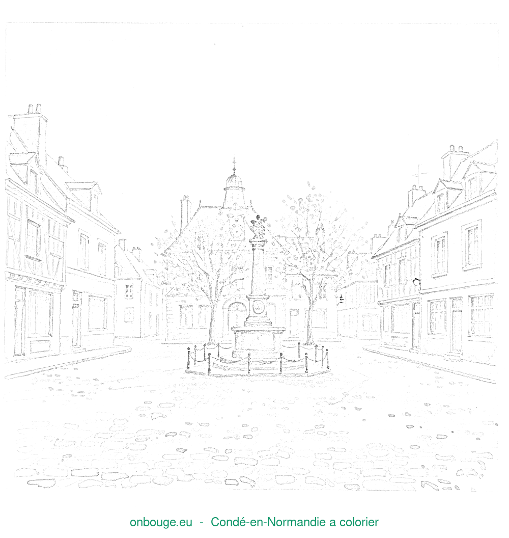 Coloriage de Condé-en-Normandie