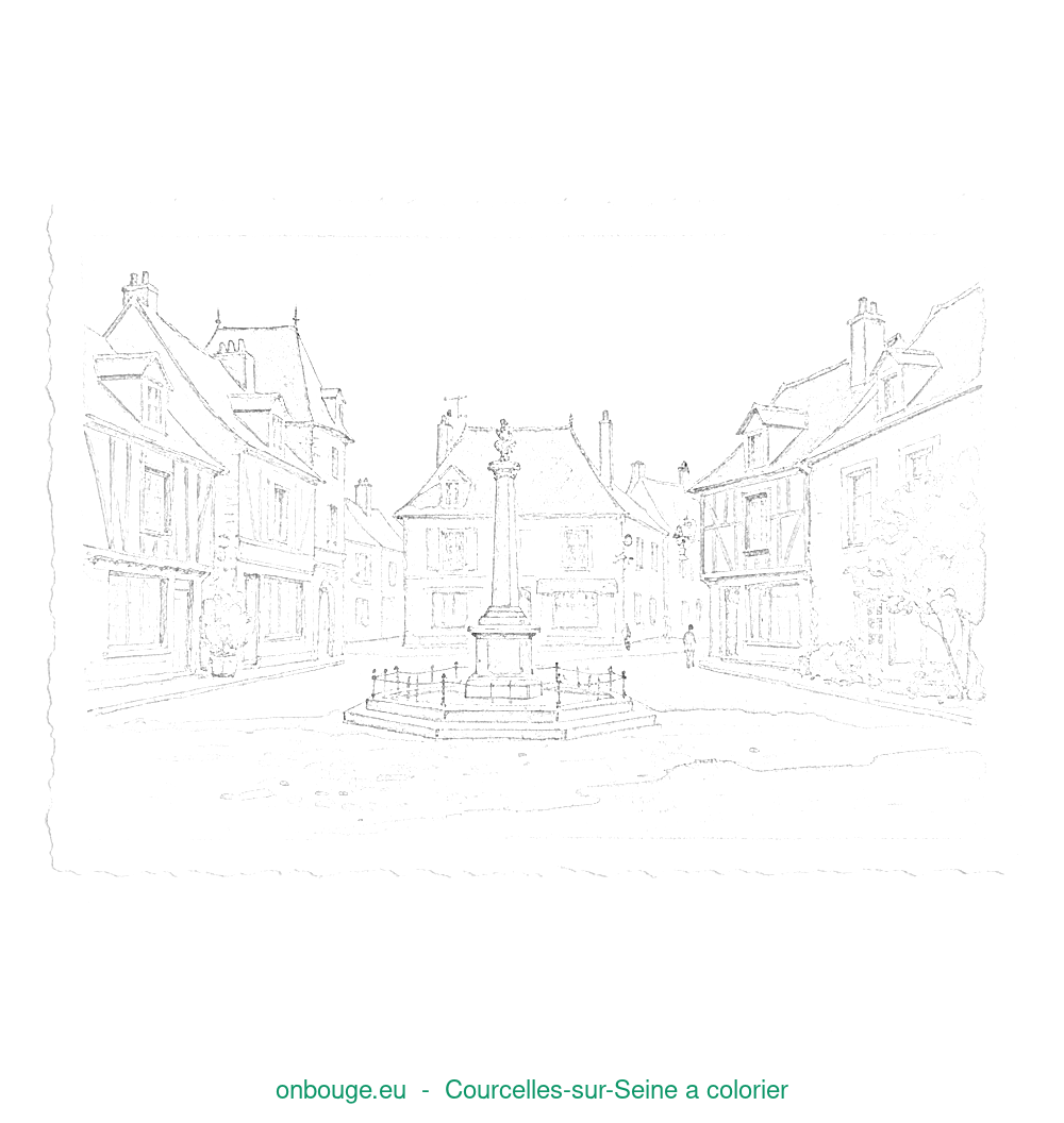 Coloriage de Courcelles-sur-Seine