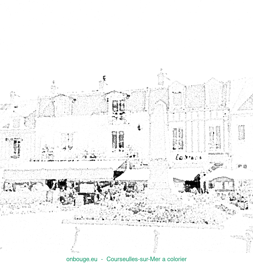 Coloriage de Courseulles-sur-Mer