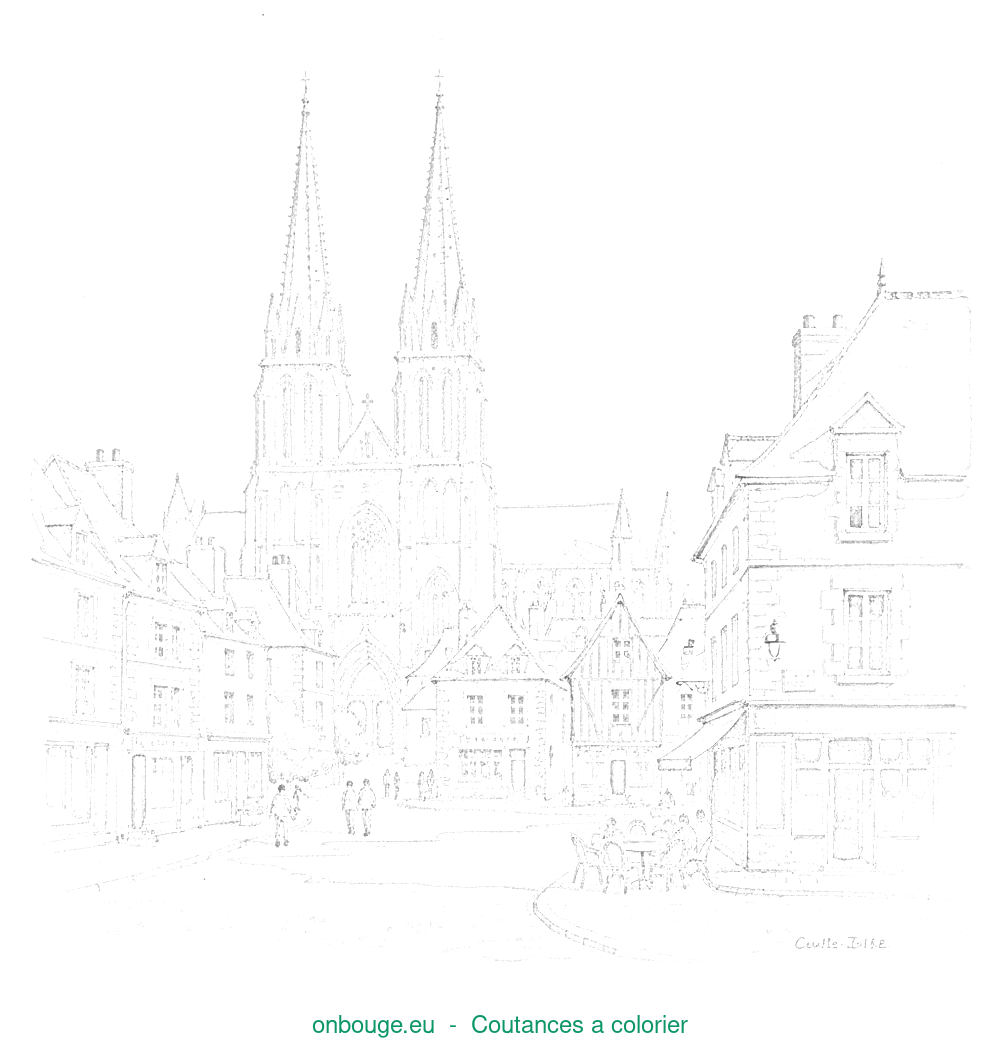 Coloriage de Coutances