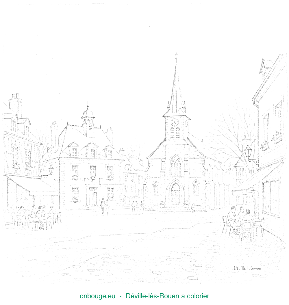 Coloriage de Déville-lès-Rouen