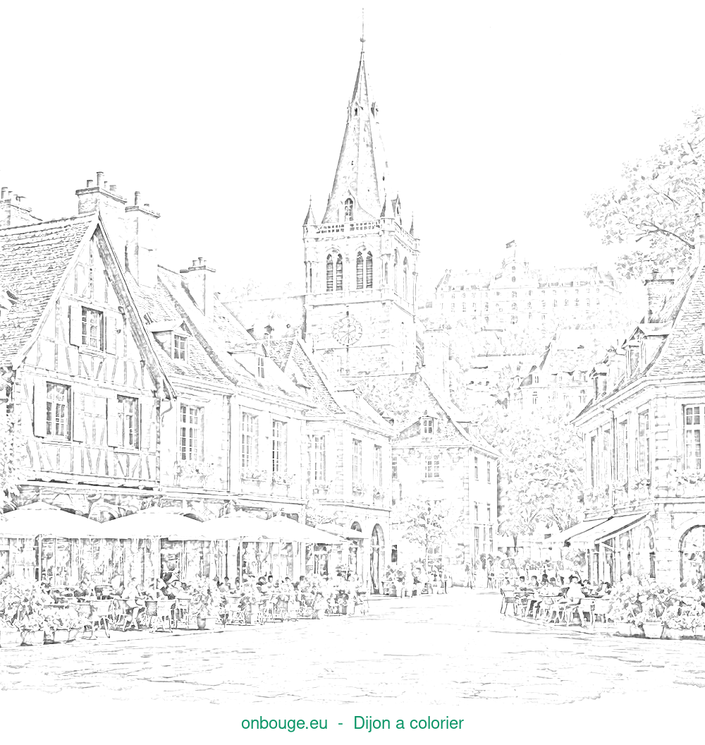 Coloriage de Dijon