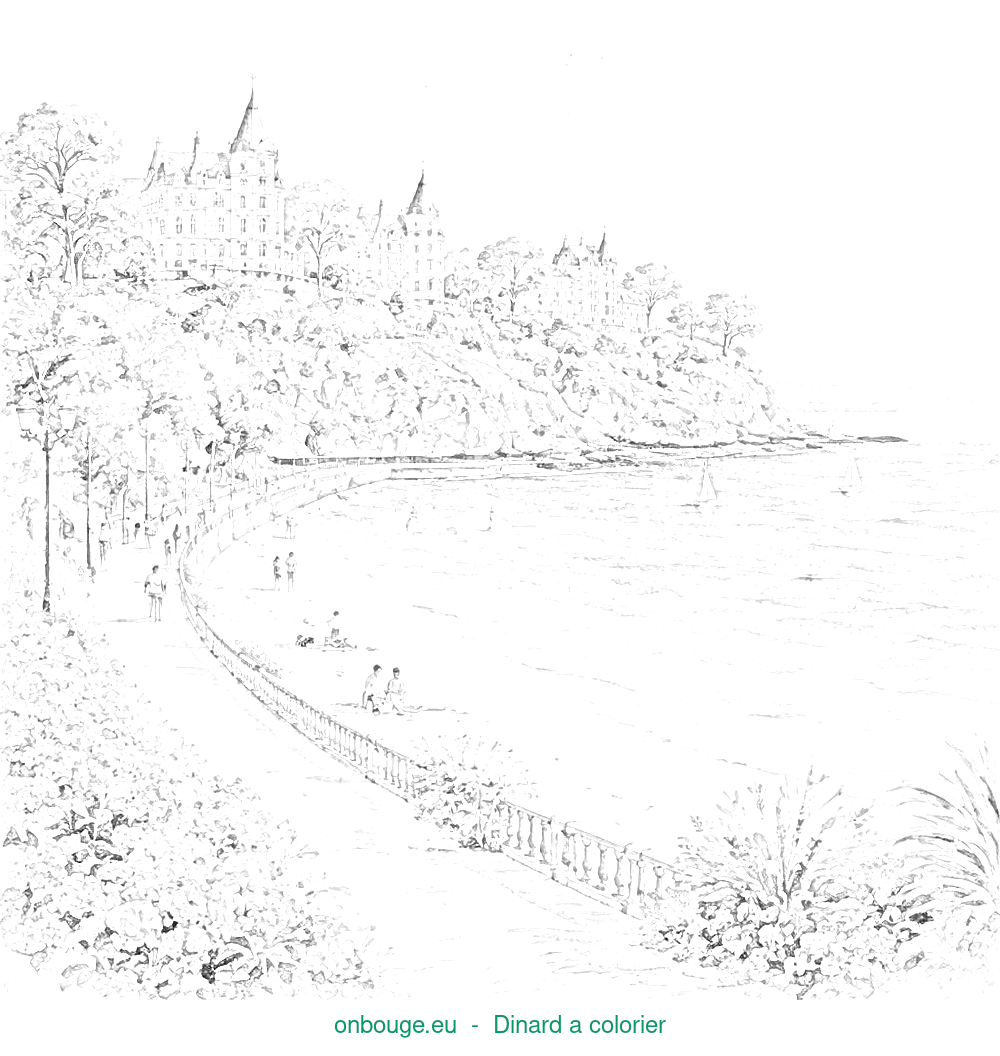 Coloriage de Dinard