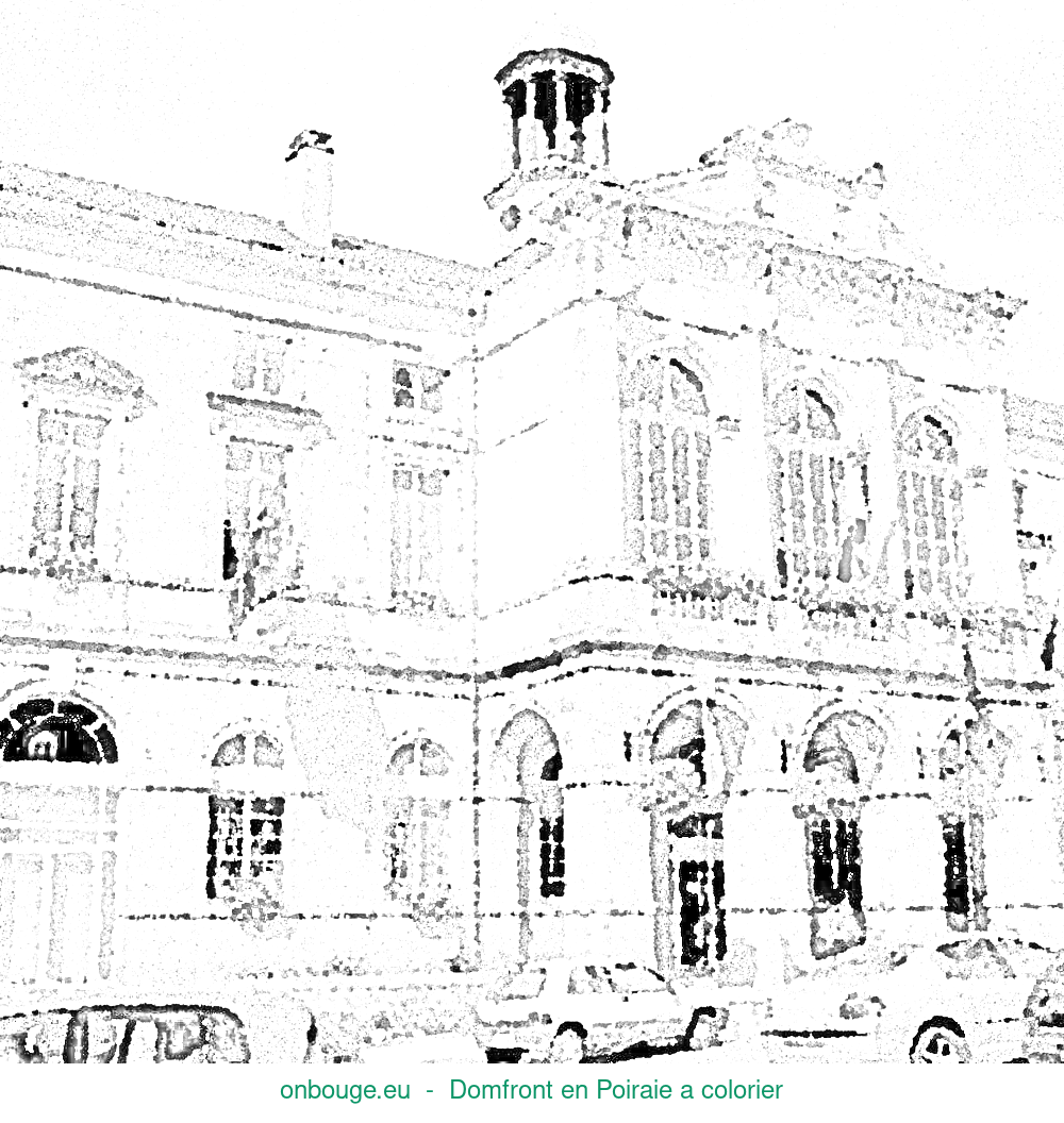 Coloriage de Domfront en Poiraie