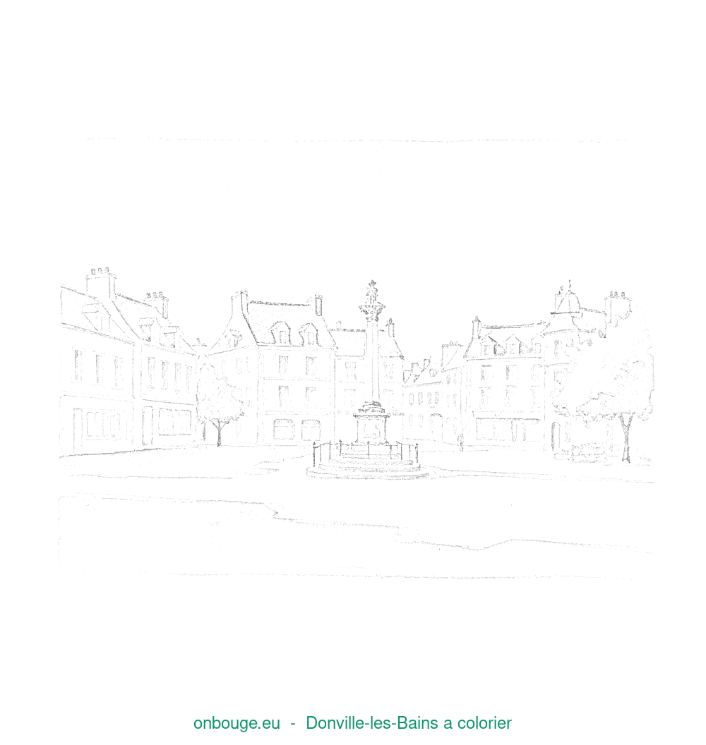 Coloriage de Donville-les-Bains