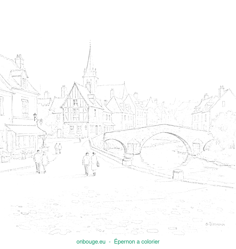 Coloriage d’Épernon