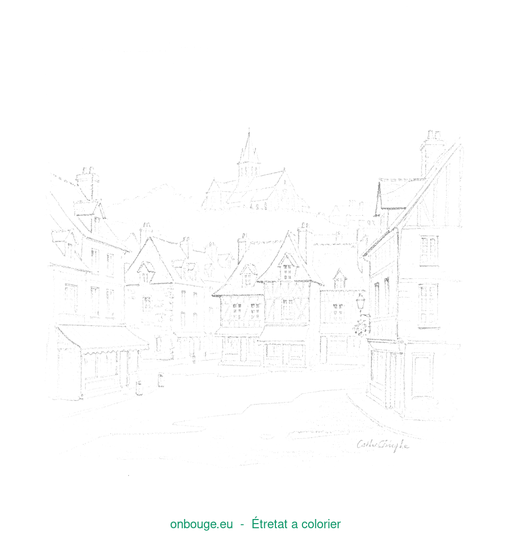 Coloriage d’Étretat
