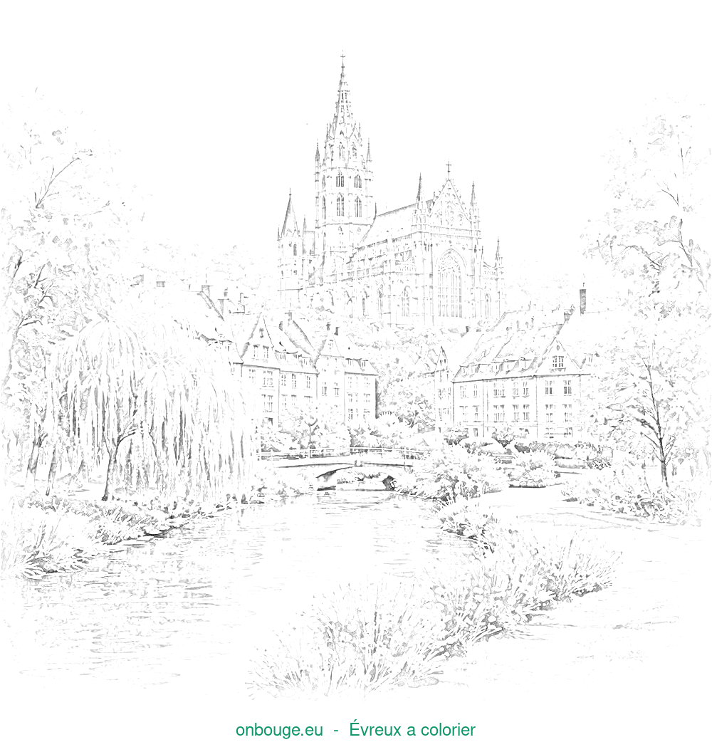 Coloriage d’Évreux