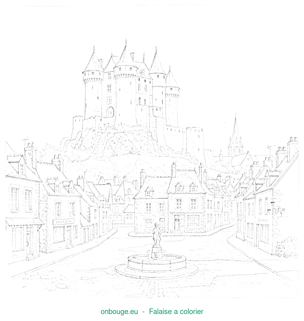 Coloriage de Falaise