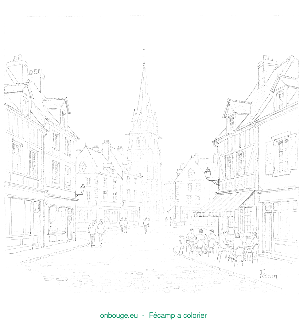 Coloriage de Fécamp