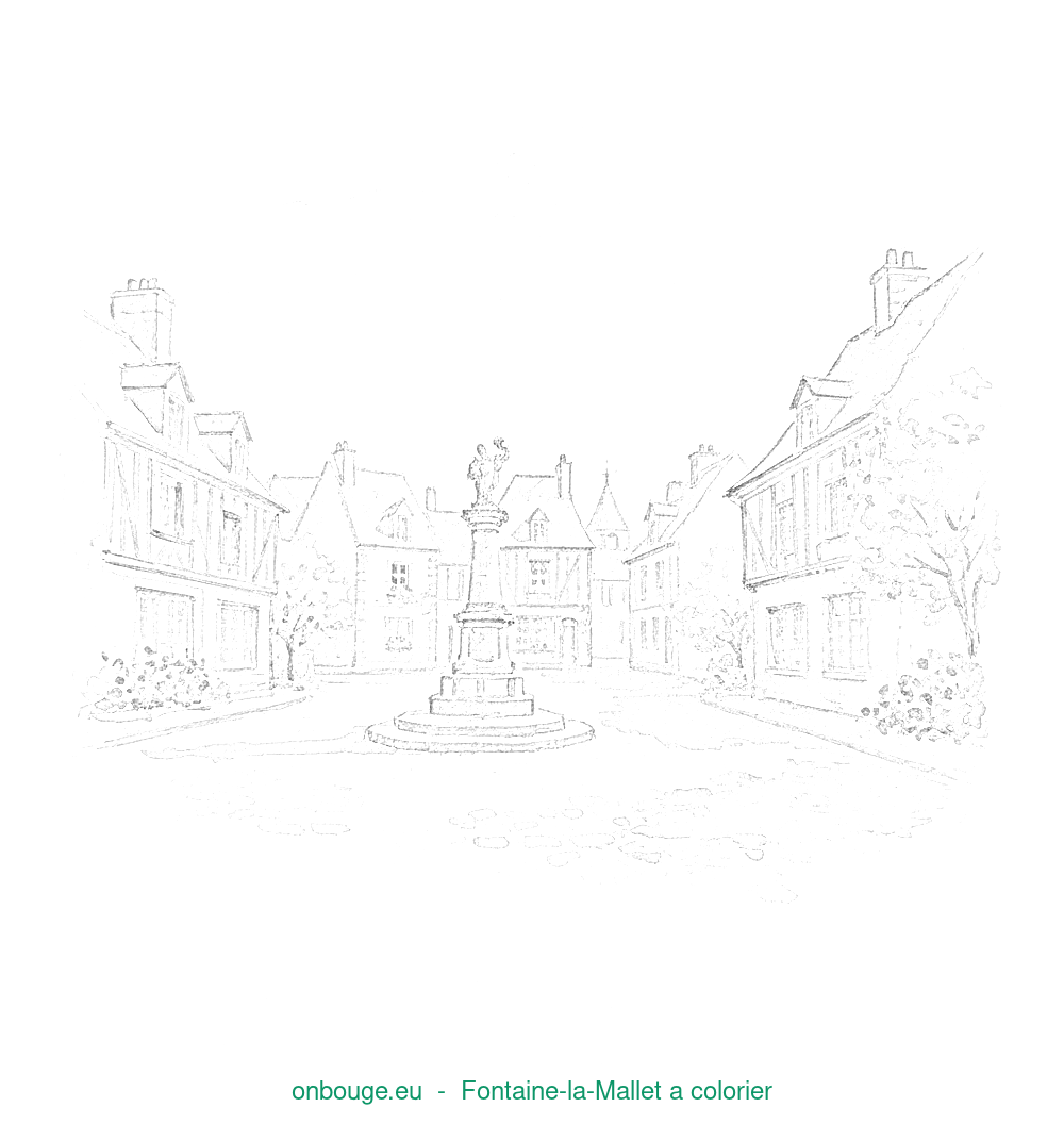 Coloriage de Fontaine-la-Mallet