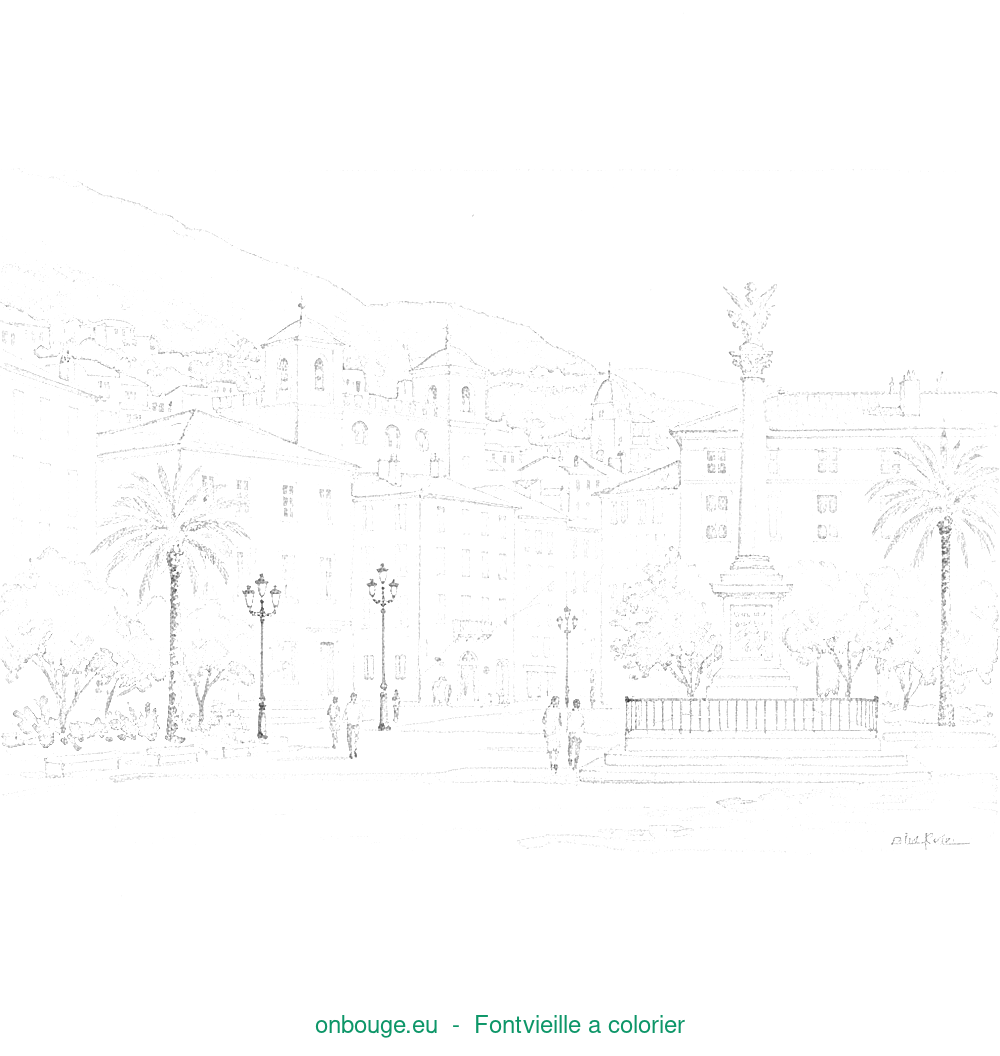 Coloriage de Fontvieille