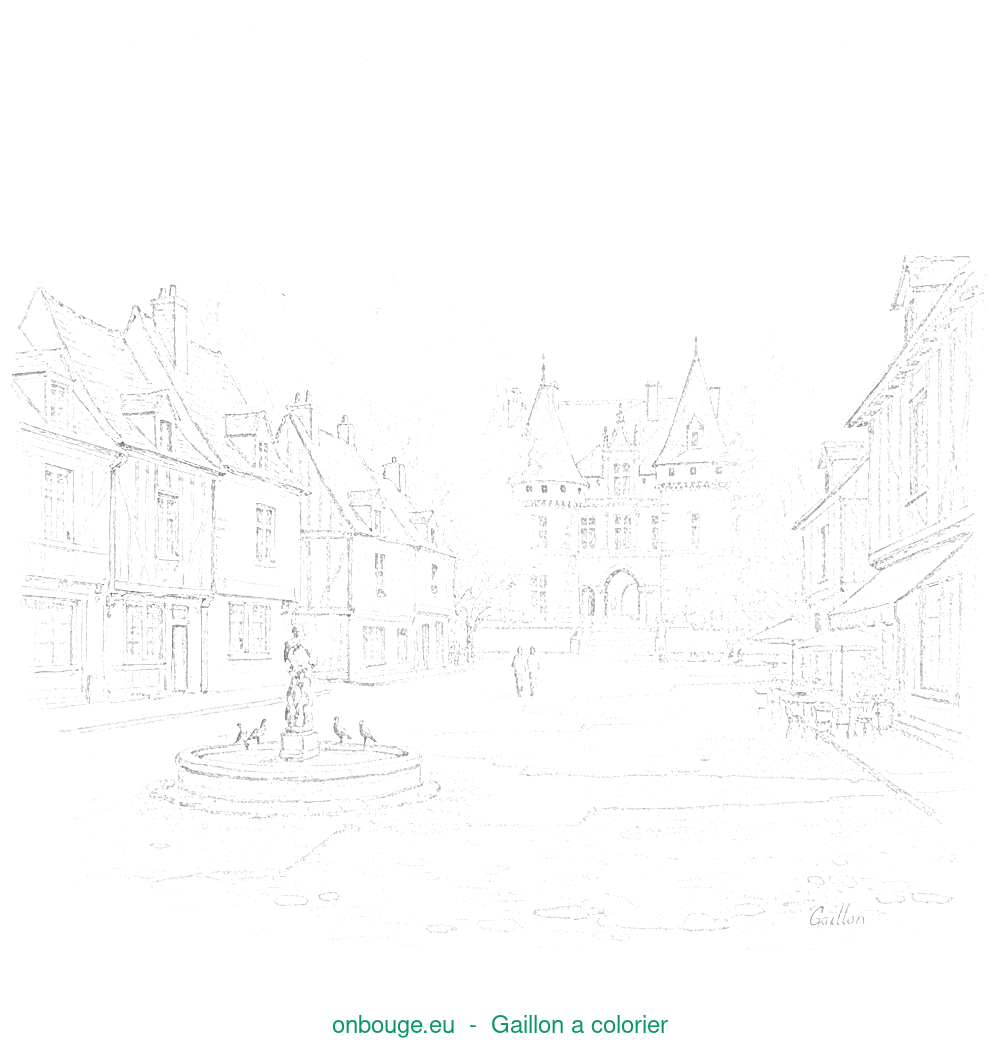 Coloriage de Gaillon