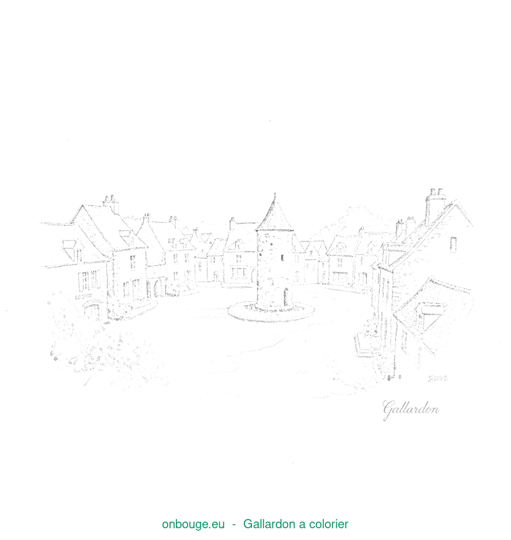 Coloriage de Gallardon