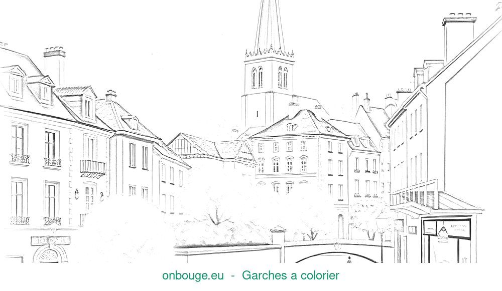 Coloriage de Garches