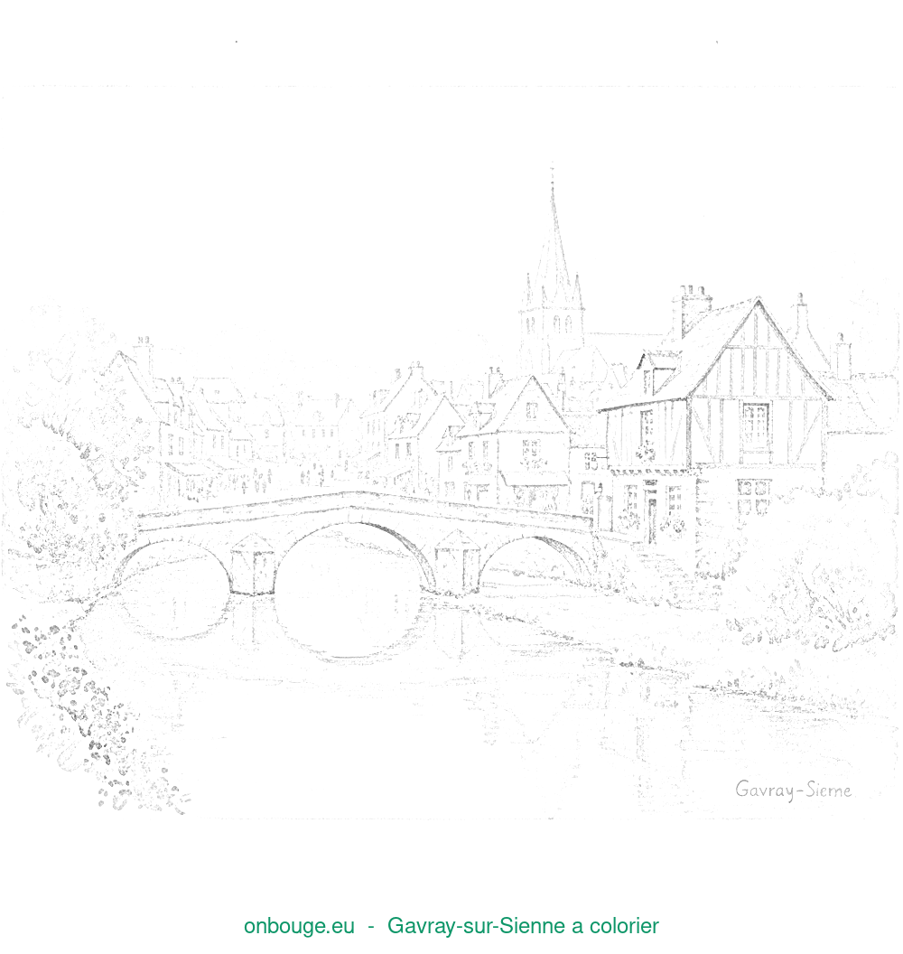 Coloriage de Gavray-sur-Sienne